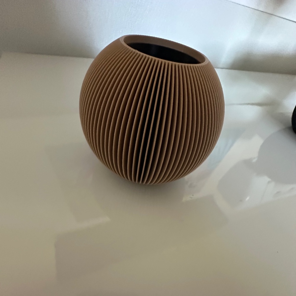 Flower Vase Color Natural Wood